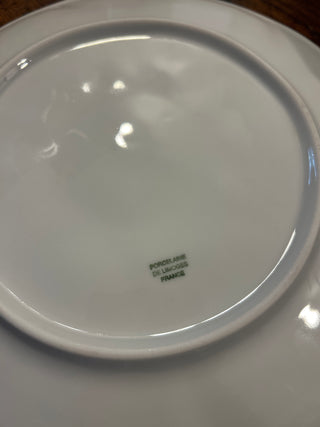 Vintage French Creme Oyster Plates