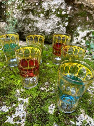 Charming Set of Moroccan Tea /Aperitif Glasses