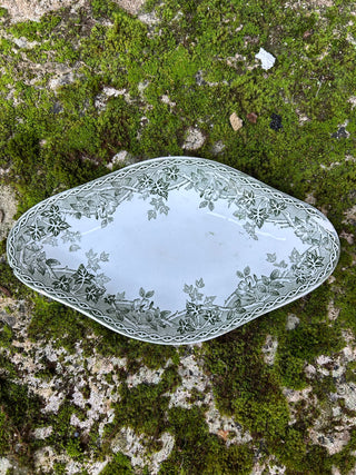 Vintage French Green Ravier Small  Dish