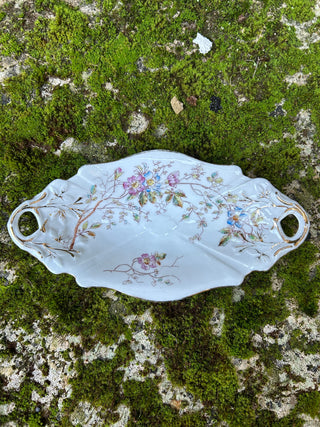 Vintage French Multi Floral Ravier Small Dish