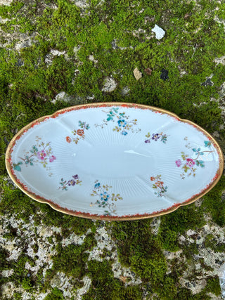 Vintage French Multi Floral Ravier Small Dish