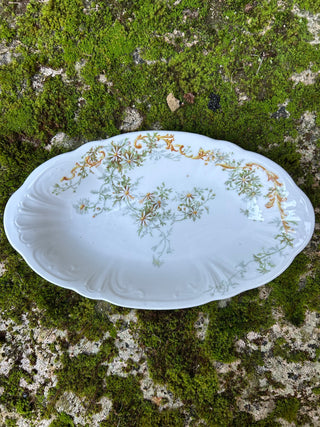 Vintage French Limoges Woodlands Ravier