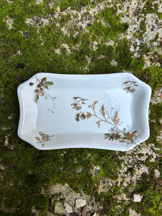 Vintage French Multi Floral Ravier Small Dish