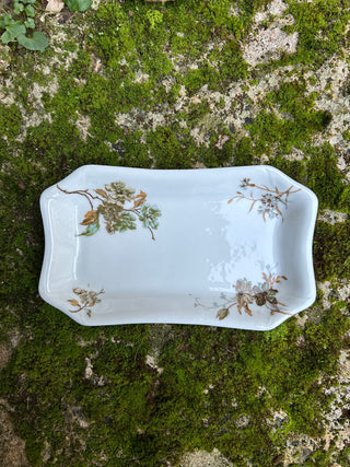 Vintage French Multi Floral Ravier Small Dish