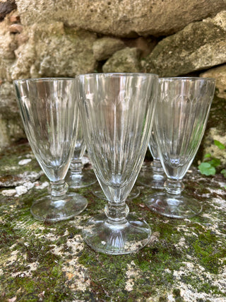 Vintage French Retro Ice Cream Flutes