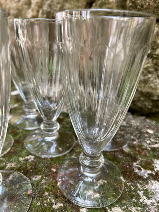 Vintage French Retro Ice Cream Flutes