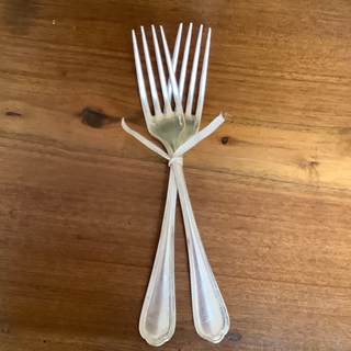 Vintage French Rare Silver Forks Monogrammed