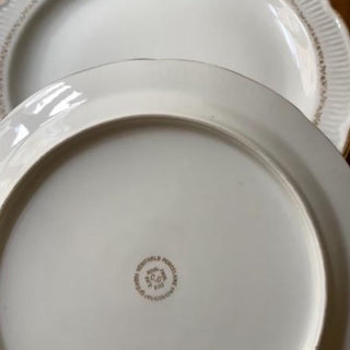 Vintage French Gold Border Dinner Plate