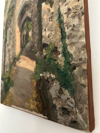 Vintage Petit Archway Provençal Oil Painting