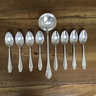Vintage French Classic Silver Soupe Serving Set