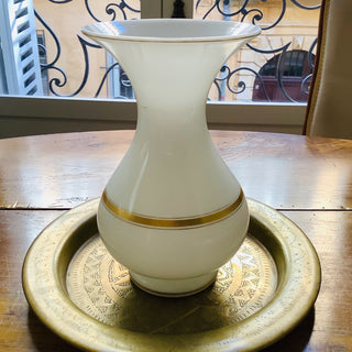 Vintage French Opaline White Vase