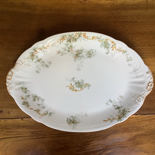 Vintage French Limoges Woodlands Large Serving Platter