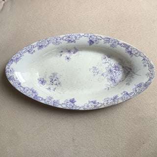 Vintage French Ravier Small Serving Dish Violet