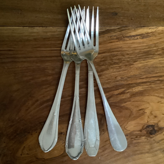 Vintage French Eclectic Silver Forks