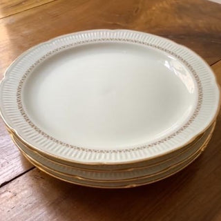 Vintage French Gold Border Dinner Plate