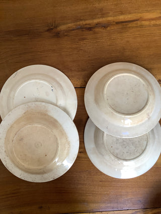 Vintage Belgian Transferware Rare Nimy Rimmed Bowls Set #2 Set of 4