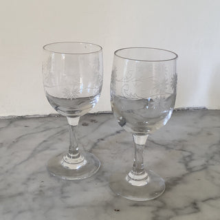 Vintage French Bistro Glasses