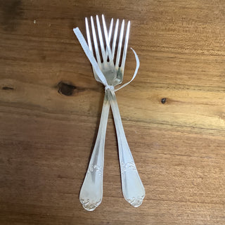 Vintage French Silver Salad Forks